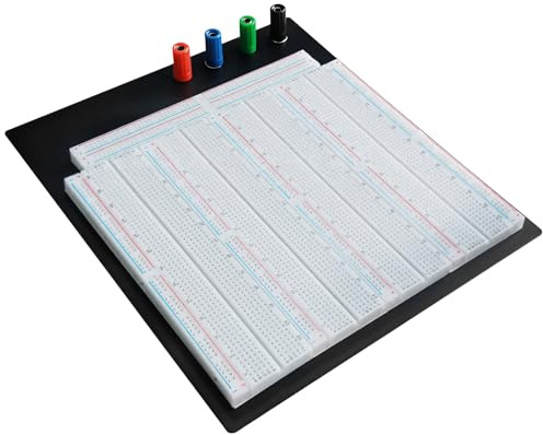 yeeplant Breadboard for Digital Circuits, Large Solderless Breadboard Kit, 3220-Point Bread Board, Numbered Rows with Black Base, Analog Circuits