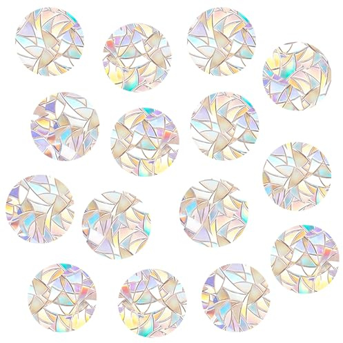 JJUNW 90 stycken prisma fönsterklistermärken, PVC antikollisionsklistermärken fågelskydd regnbåge fönsterfilm solcatcher klistermärken fönsterklistermärken fågelskydd