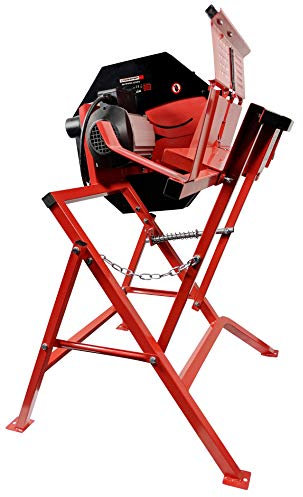 CROSSFER Wippsäge 230V Brennholz Säge inkl. 400mm HM Kreissägeblatt