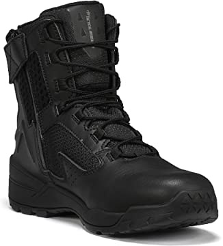 Belleville TR1040-ZWP 7-Inch Tactical Boots - Waterproof Design - EVA Midsole Military Boot - Mens Tactical Police Footwear - Polishable Leather Toe - Slip Resistant Outsole - Black - 11.5 Wide