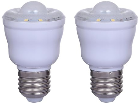 HUAMu 2 Stück E27 3W 10LED Lampenscheinwerfer PIR Auto Infrarot Bewegungssensor Lampe Energiesparendes Warmweiß Licht 220V Pflanzenlicht Haushaltsbeleuchtung