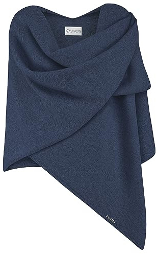 Giesswein Merino Lambswool Cape Merino Lambswool Cape - Eleganter Feinstrick Überwurf aus Lammwolle, Merinowolle Cape für Damen, XXL Umhängetuch, Poncho-Schal