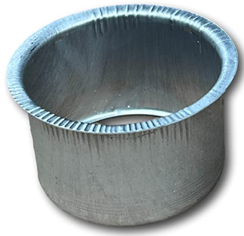2-3/8 Inch Round Aluminum Rain Gutter Drain Outlet for Standard 2x3 Downspouts (4 Pack)