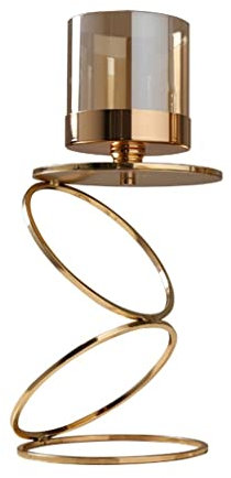 Kerzenhalter Kerzenhalter aus legiertem Glas, kreativer geometrischer Kerzenständer, Ornamenthalter for Hochzeit/Kerzenlicht-Dinner/Party/Festival-Dekoration Kerzenhalter für Zuhause (Color : B)