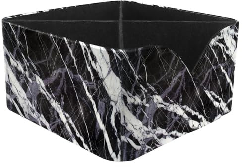 FNETJXF Make-up-Pinselhalter, Stift-Organizer für den Schreibtisch, Kunstleder-Fernbedienung, modernes graues Marmor-Muster, Mehrzweck-Organizer