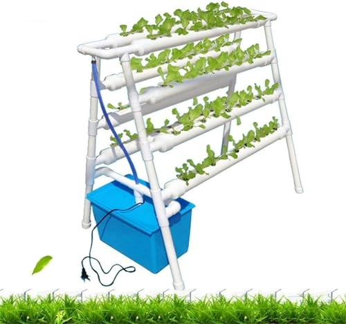 XNYXLPP Kit de Culture hydroponique à 72 Sites, 8 tuyaux, Kits de Germination de Plantes en PVC NFT pour Balcon, Jardin, systèmes de Culture de Plantes sans Sol, Plantation de légumes
