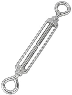 Generisch 1 Stück Drahtspanner, 304 Edelstahl Verstellbare Spannschloss, Multi-Size Seilspanner Edelstahl, Mehrere Größen (Größe : M12)