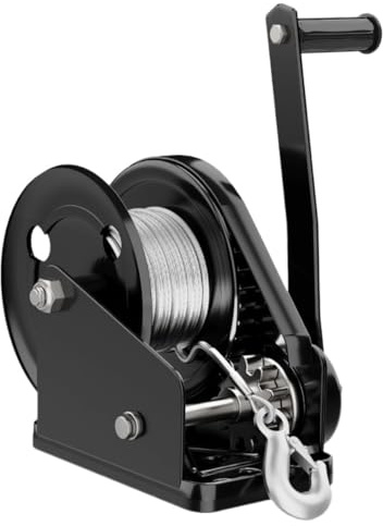 DDKYHU Cabrestante Manual autoblocante bidireccional, Elevador de cabrestante Manual doméstico pequeño, cabrestante de grúa (Color: 2600 lbs 10 m) (1200 lbs 15 m)
