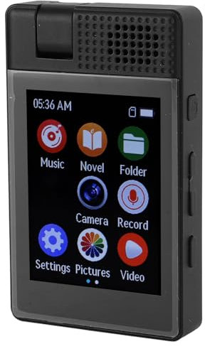 Digital Music Player, BT 5.3, Voice Recorder, Camera, 800mAh Battery, 2.5 Inch Screen, AVI Video Playback, Portable MP4 Player with Hifi Sound, 32GB Memory Card, 50 Hours Playtime