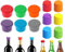 Hitopin 24 Piezas Tapones de Silicona para Botellas de Cerveza, Botellas sellador de Silicona Reutilizable Vino, Tapas de Silicona para Cierre de Cerveza,Tapón de Botella de Cerveza,Color Aleatorio