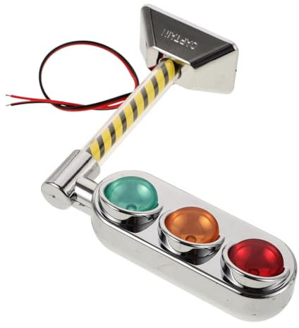 TOKIDNY Tiny Traffic Lighting Decor Car Decorations Interior Mini Street Lamp Decor Led Model