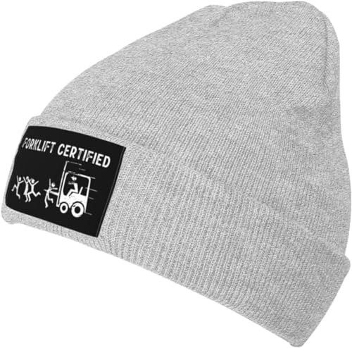 Beanie Mütze Gabelstapler Zertifiziert Strickmütze Weich Wintermütze Atmungsaktive Cuffed Hats Für Alle Jahreszeiten Fischen Camping