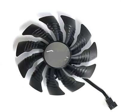 QKFTCSDW Ventilador Enfriador de 95mm T129215BU PLD10015B12H GTX1080Ti Compatible con Ventilador de gráficos de refrigeración GTX 1080 Ti Xtreme Edition 11G(Silver)