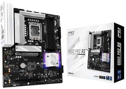 ASRock B860 Pro RS Intel Core Ultra DDR5 8666MHz 256GB M.2 LGA1851 ATX SATA3 6.0Gbps PCIe 5.0 BIOS Flashback Motherboard
