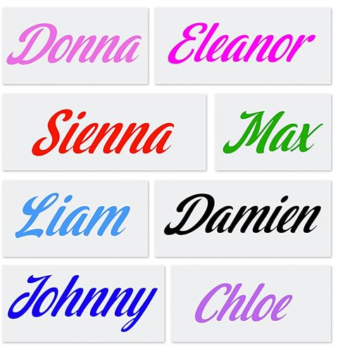 Name Word Sticker Decal Label Personalsied Customised Stickers for Drinks Bottle Box Glass