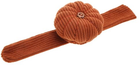 LfrXtra Kürbisnadelkissen für Handgelenk, elastisches Band, Nadelkissen, Basteln, Nähen, Nähen, Nähen, Nadeln, Pad