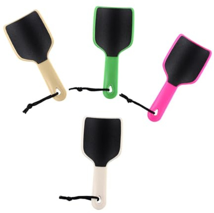 SHERCHPRY Limas para Pies Exfoliantes Doble Cara 4 Piezas Tamaño Estándar Removedor de Callos para Cuidado de Pies Uso Profesional en Pedicura Herramienta Durable