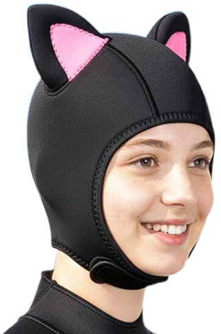 Genérico Capucha de Neopreno | Cubrecabeza Térmico para Surf,Capucha para Deportes Acuáticos - para Snorkel, Surf, Vela, Kayak y Deportes Acuáticos para Mujer