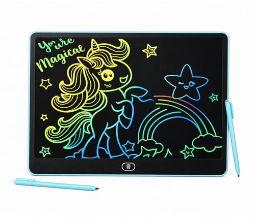 FERNVALE 4pack 16 Inch LCD Writing Tablet for Kids with Two Pens, Reusable Drawing Tablet, Portable Erasable Doodle Board, Large Magic Writing Board Educational Toy Gift for Boys Girls Age 3-8