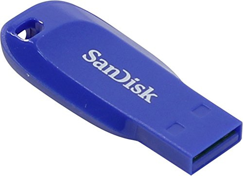 SanDisk 64GB Cruzer Blade USB 2.0 Flash Drive Blue