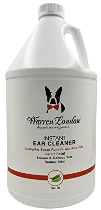 Warren London Instant Ear Cleaner 3.8L - Professional Pet Ear Cleaning Solution | Effective Earwax Removal for Dogs and Cats | Gentle and Soothing Formula