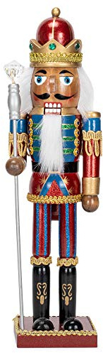 Kurt Adler 15 Black Wooden Nutcracker King
