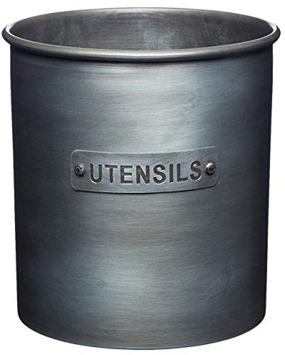 KitchenCraft, porta utensili da cucina industriale, in metallo, stile vintage, 13,5 x 14,5 cm