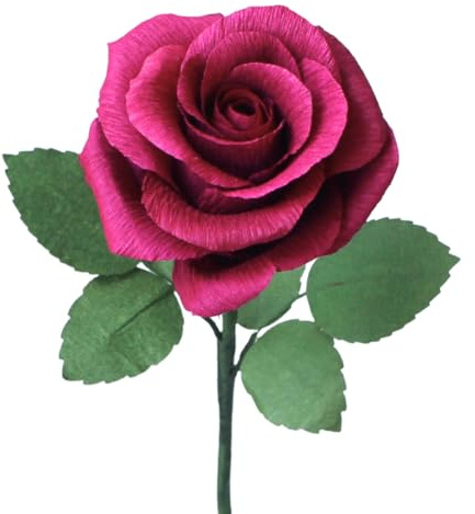 Rosa handgjord kräppapper