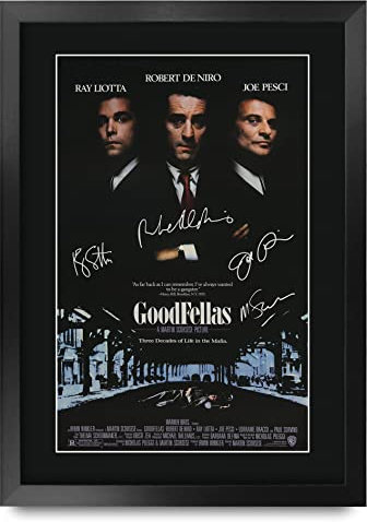 HWC Trading Goodfellas A3 Gerahmte Signiert Gedruckt Autogramme Bild Druck-Fotoanzeige Geschenk Für Filmfans