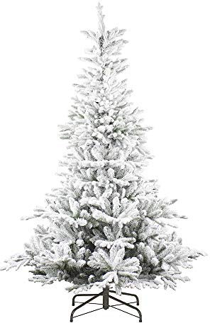 artplants.de Faux Sapin SALZBOURG Speed, enneigé, 150cm, Ø 100cm - Arbre de Noël en Plastique