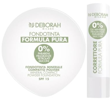 Deborah Fondotinta Compatto Formula Pura N. 01 + Correttore 01