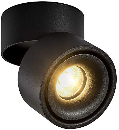 CPROSP Deckenspot Aufputz Schwarz 10 W, Deckenspot Warmweiß 3000k | Deckenspot Schwenkbar Warmweiß 3000k