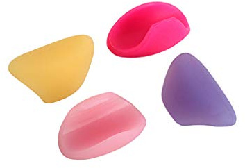 Alnicov 4 piezas de silicona manga dedo pulgar resto almohada almohadilla flauta protección parte accesorios para instrumentos musicales