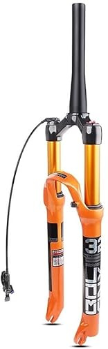 SJHFG Fahrrad Gabel MTB Fahrradgabel 26/27,5/29 Zoll, Magnesiumlegierung gerade/konisch Rl/HL. Gasgabel for Fahrradteile Luftfederung Fahrrad Federgabel (Color : Tapered Remote, Size : 29INCH)
