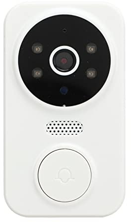 Telecamera per Campanello Wireless, Videocitofono Wireless Videocitofono a 2 Vie Interfono Notturno IR Visione Notturna Grandangolare da 60 Gradi Facile Installazione per Interni