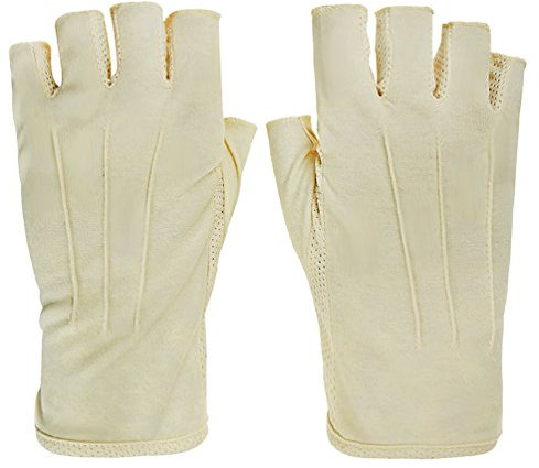 TINAYAUE Männer Sommer UV-Schutz Fingerlose Handschuhe - Leichte Bequeme Outdoor-Ausführung für Radfahren, Autofahren, Camping, Angeln