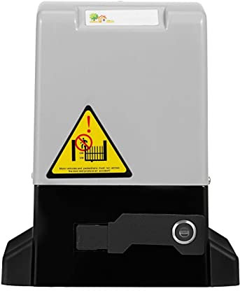 YZACK 600kg/1300LBS Electric Garage Door Opener 4M Rail Gate Opener Operator Sliding Door Kits Garage Door Remote Control Kit