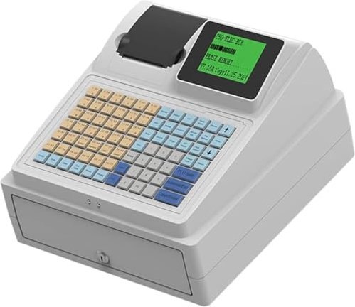 XINRISHENG Registrierkasse POS Elektronische Registrierkasse mit 81 Tasten Registrierkassen Tragbare Registrierkasse für Supermärkte Hamburger Läden