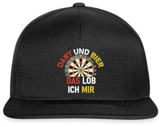 Spreadshirt Dartboard Dart und Bier Das Lob ich Mir Snapback Cap
