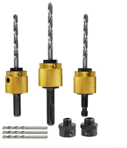 Drill Extension Rod with Hex Shank for Fast Installation of Hole Saws in Wood and Soft Metal (hex shank)