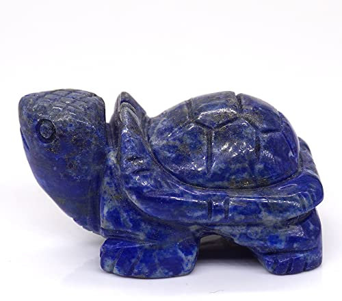 Home Collections 3,8 cm Schildkrötenstatue, natürlicher Edelstein, Kristall, Tierfiguren, Steine, Dekoration, Großhandel (Lapislazuli)