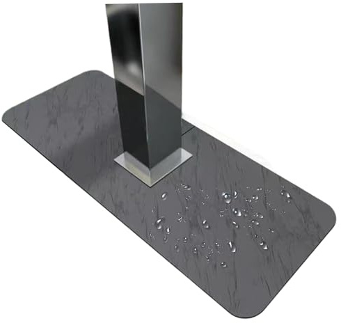 Mskmnkot Kitchen Sink Splash Guard Quick Absorbing & Drying Sink Splash Guard Waterproof Dirt-proof Behind Faucet Drip Catcher for Kitchen, Bathroom