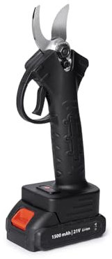 Sécateur électrique sans fil QLT – Coupe-branches sans câble – Autonomie de 4 heures – Cisailles de jardin et haies – Avec outils et mallette de rangement