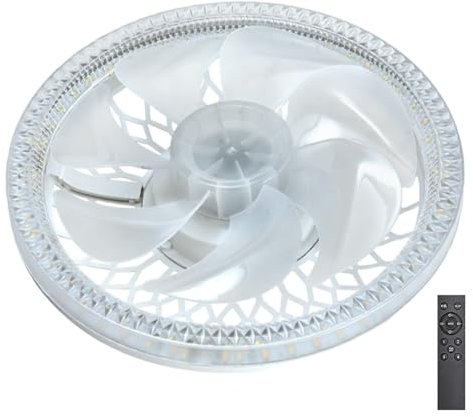 Luce A Ventola A Presa - Fronte Di Flusso D'aria A Soffitto E27 LED, Combinazione Di Ventilatori Di Illuminazione Silenziosa | Lampada A Soffitto Wireless Con Lampadina A Ventola A 4 Marce, Lampadina