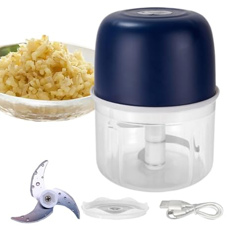 Distruttore di aglio elettrico - macchina da cucina wireless, dispositivo multifunzione | Cutter di verdura automatica, cipolla e, mini-shredder elettrico portatile per alimenti per bambini