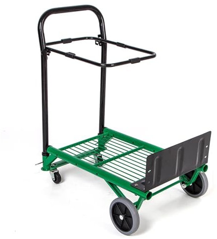 AHIOJEGX Diable Pliant Chariot à Plat Pliant, transpalette Portable, Charge 90kg, Petite remorque, Chariot de Recyclage des déchets