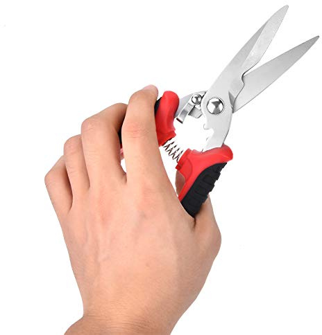 Generic Cortador de Metal, Tijeras de Metal de de Acero Inoxidable de Acero Inoxidable Cable de Cable Electrónica Snips de Estaño Cortador de Alambre Cortando Franchas, de, Hierro Delgado (Cizallas