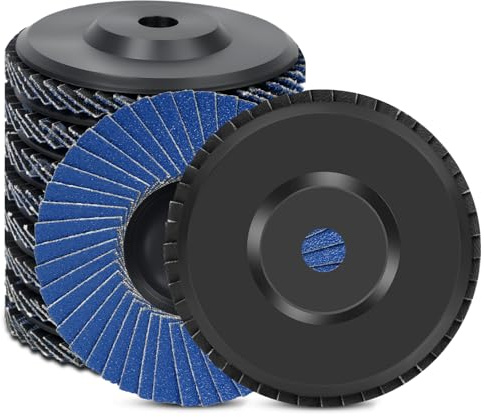 Flintronic Flap Discs 76mm 40/60/80/120 Grit, 10 Pack Grinding Sanding Discs Wheel for Angle Grinder, Abrasive Discs for Stainless Steel, Cast Iron, Sheet Metal and Wood