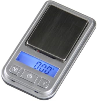 TOBBOMEY Báscula Digital y Diseño Compacto para Joyería de Alta Precisión Apagado Automático Capacidad de 100g de Plástico y Acero Inoxidable, Fácil de Transportar