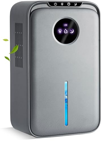 Dehumidifiers for Home,2.7L Water Tank Small Dehumidifier With Drain Hose for Drying Clothes with (8-12-24H) Timer and Auto Shut Off Defrost,Ultra Quiet (30dB) for Bathroom Bedroom Closet RV